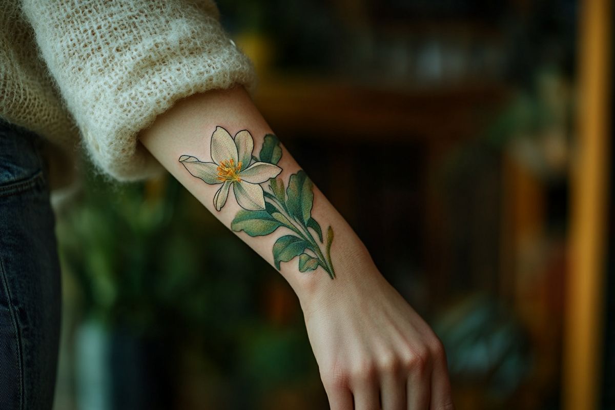 Tatouage perce-neige : signification de cette fleur symbole de