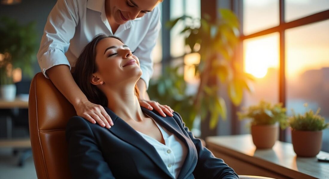 découvrez comment la pause énergie, massage en entreprise, favorise le bien-être des employés et stimule la productivité au travail. offrez à vos équipes une pause revitalisante pour des résultats mesurables et un environnement plus serein.