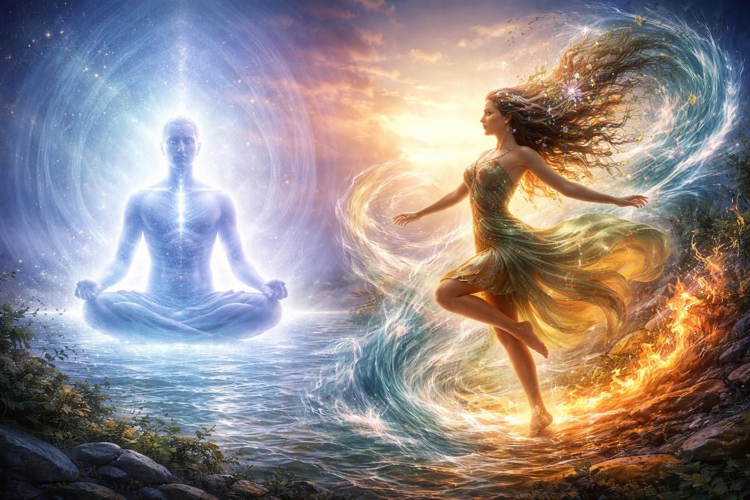 découvrez comment purusha et prakriti, concepts fondamentaux de la philosophie indienne, influencent notre compréhension profonde de l'existence et de la réalité.