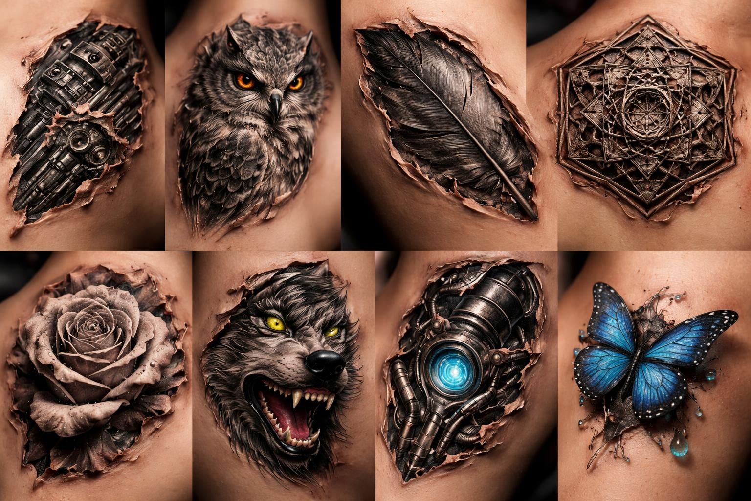 découvrez les meilleures idées de motifs pour un tatouage en relief 3d et sublimez votre peau avec des designs uniques et réalistes.