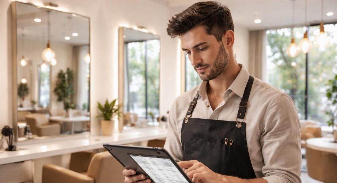 optimisez la gestion de votre salon de coiffure grâce à un planning fluide et intuitif sur tablette samsung, pour une organisation simplifiée et un service client amélioré.