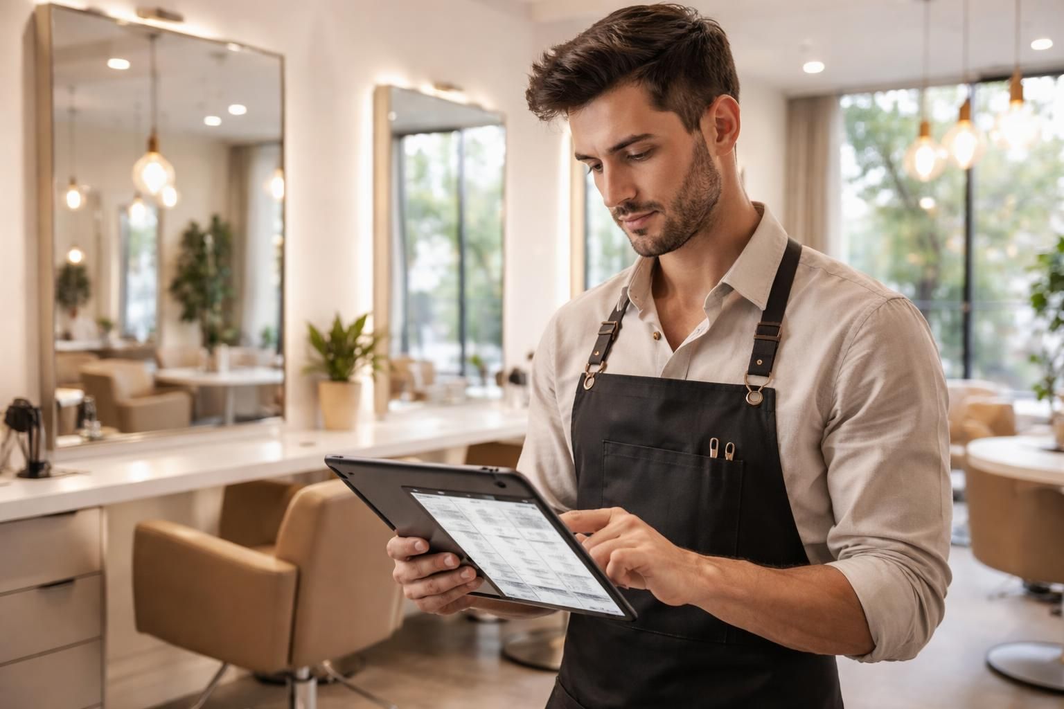 optimisez la gestion de votre salon de coiffure grâce à un planning fluide et intuitif sur tablette samsung, pour une organisation simplifiée et un service client amélioré.