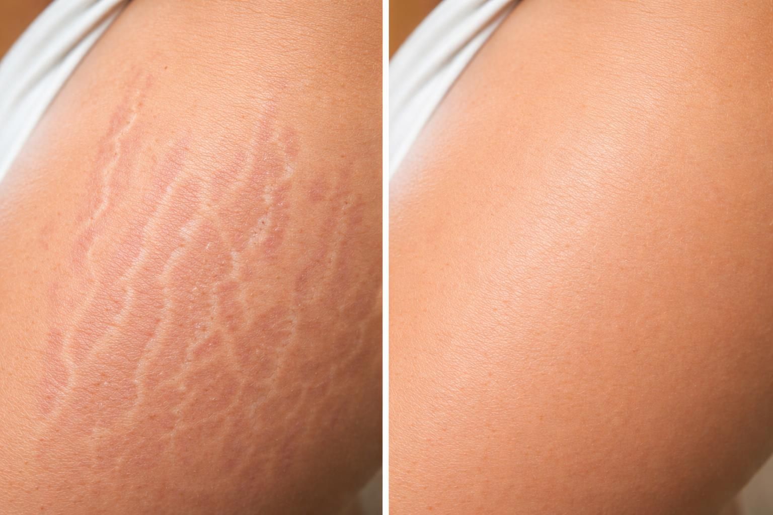découvrez comment le microneedling et le dermaroller révolutionnent le traitement des vergetures avec des résultats avant/après impressionnants pour une peau transformée et revitalisée.