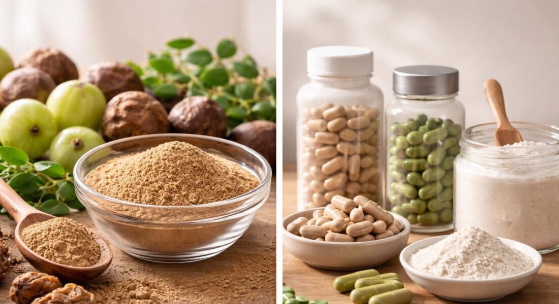 découvrez les différences entre la poudre de triphala et d'autres compléments alimentaires pour choisir celui qui convient le mieux à vos besoins de santé.