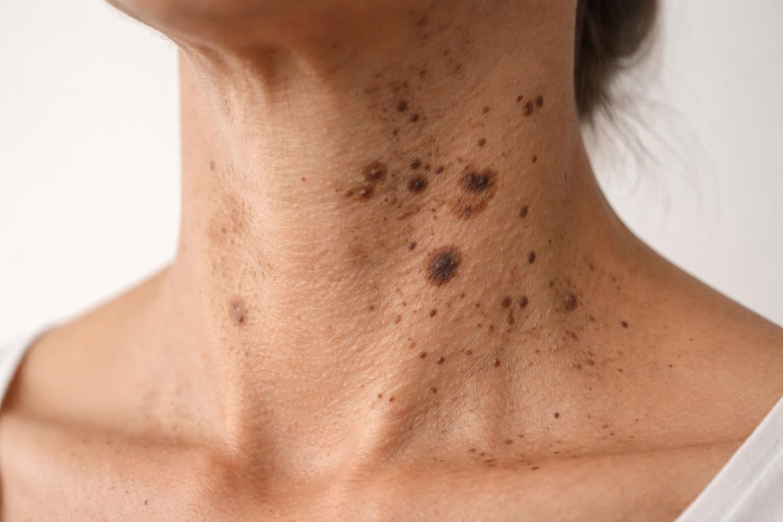 découvrez les causes des taches brunes ou noires sur le cou, leurs implications pour la santé et les signes à surveiller pour agir rapidement.