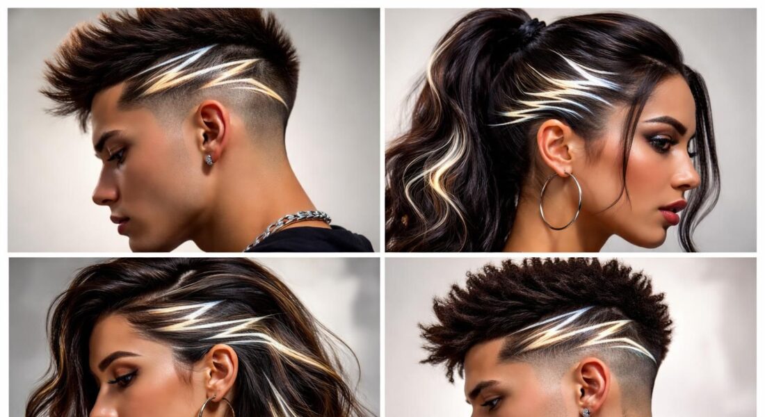 découvrez les tendances actuelles des traits de cheveux en z avec éclair, un style audacieux et moderne à adopter absolument pour un look unique et stylé.
