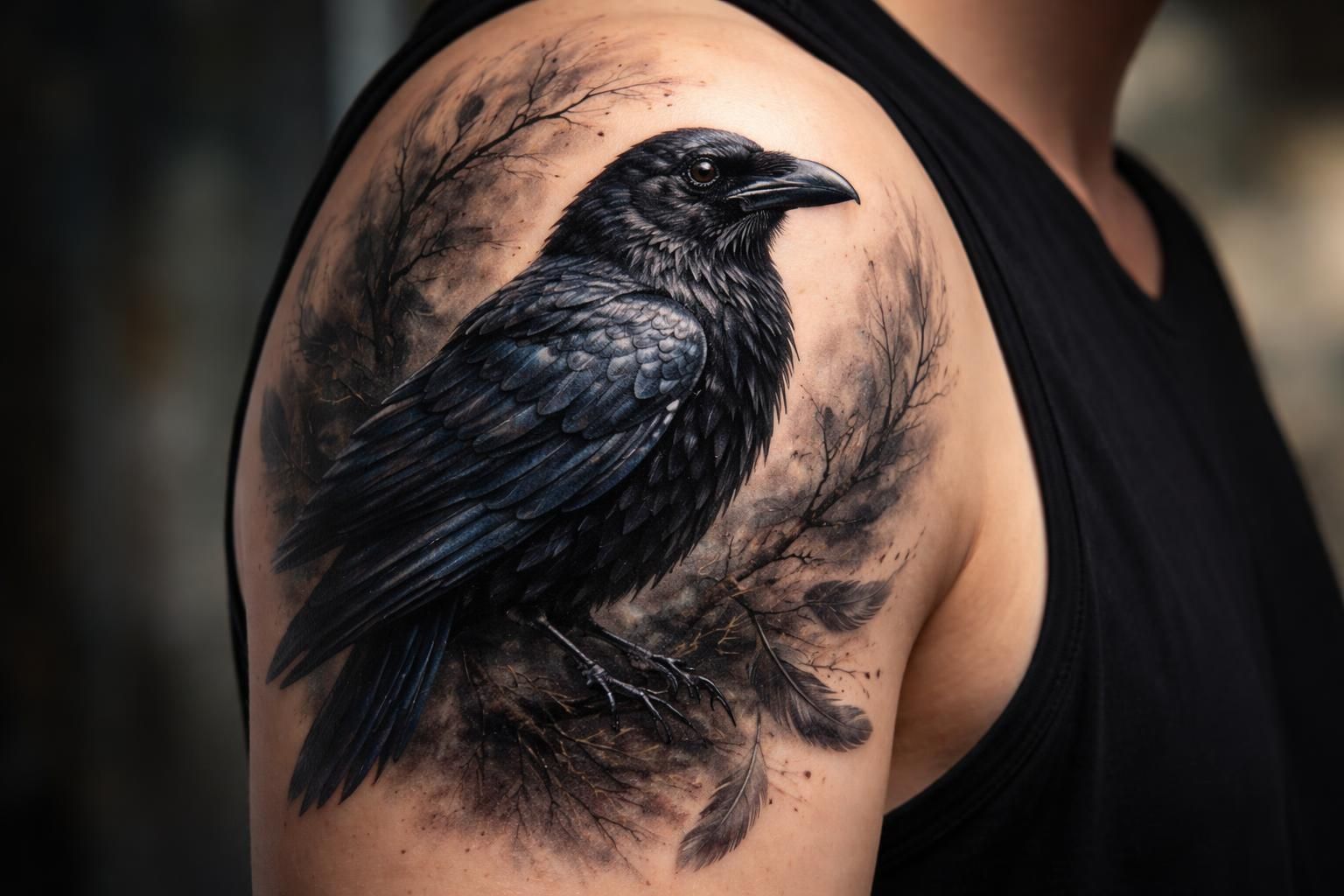 découvrez la signification profonde du tatouage du corbeau, un choix populaire parmi les amateurs d'art corporel, et explorez ses symboliques et inspirations culturelles.