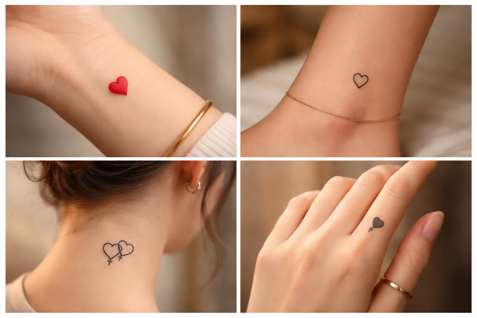 découvrez les significations profondes et symboliques des petits tatouages en forme de cœur, ces dessins délicats et chargés d'émotion qui expriment amour, passion et souvenirs précieux.