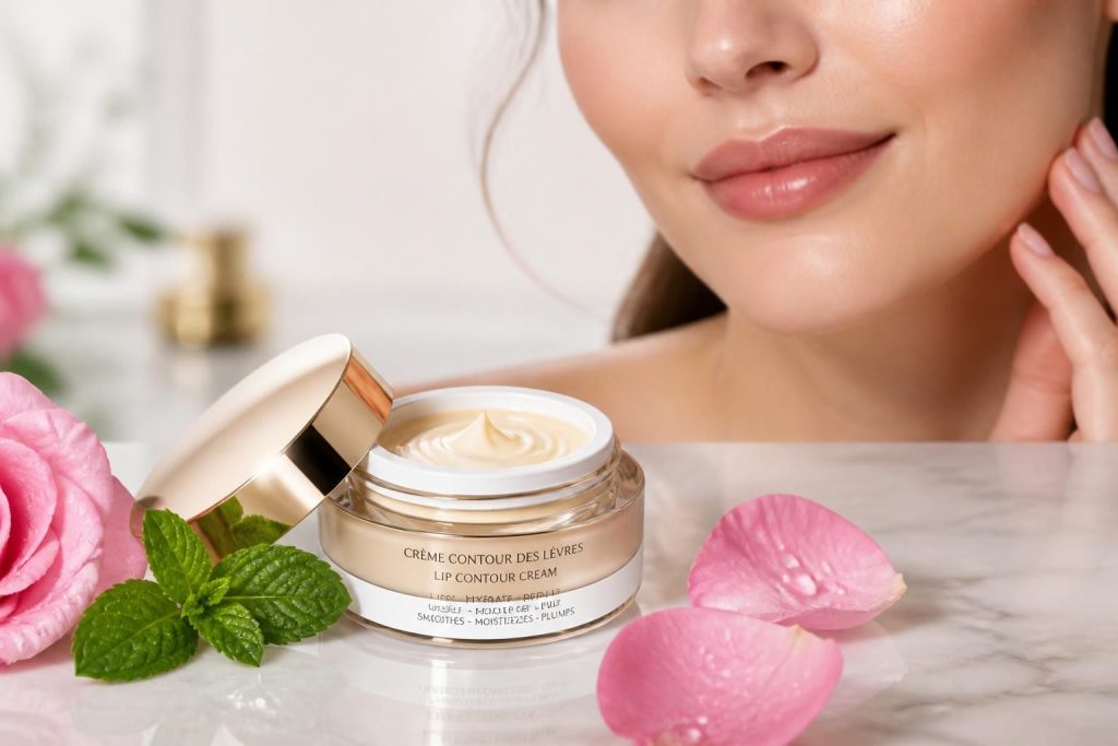 découvrez les secrets d'une peau radieuse avec notre crème efficace pour le contour des lèvres, spécialement conçue pour lutter contre les rides et raffermir cette zone délicate.